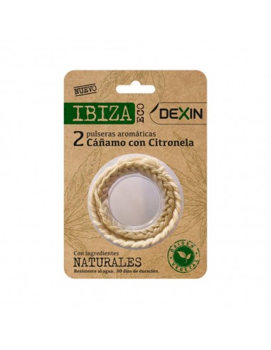 Dexin Pulsera antimosquitos Ibiza Eco 2 unidades