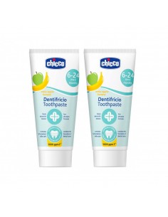 Chicco Duplo Pasta Dental Plátano Manzana 2x50 ml