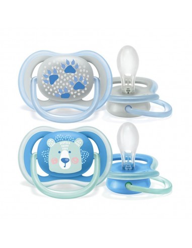 Avent Chupetes Ultra Air Decorados Niño 6-18 meses 2 unidades