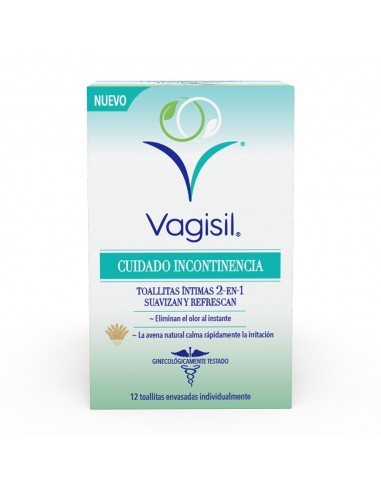 Vagisil Cuidado Incontinencia Toallitas Íntimas 12 unidades