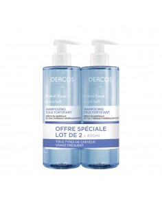 Vichy Dercos Duplo Champú Mineral Suave 400 ml + 400 ml