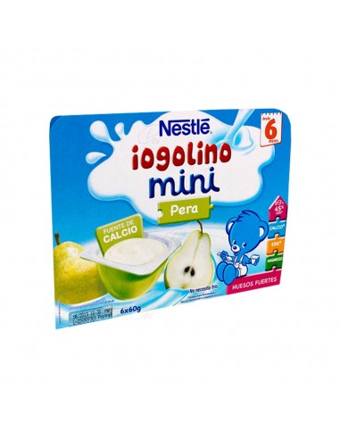 Nestlé Iogolino Mini 60 g 6 Tarrinas Pera