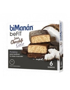 Bimanán BeFit Barritas Chocolate y Coco 6 unidades