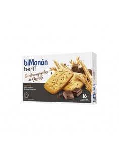 Bimanán Pro Galletas De Cereales Con Chocolate 16 unidades