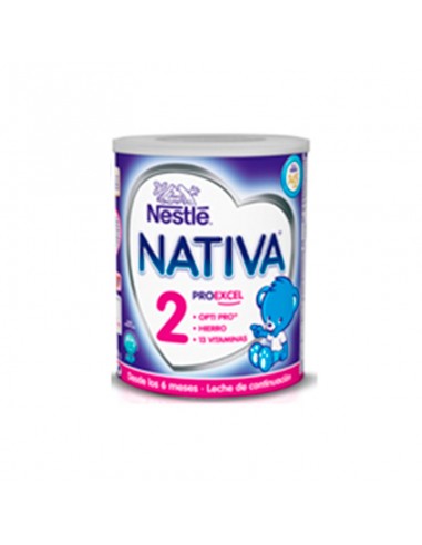 Leche infantil para lactantes en polvo Nestlé Nativa 1 lata 800 g.