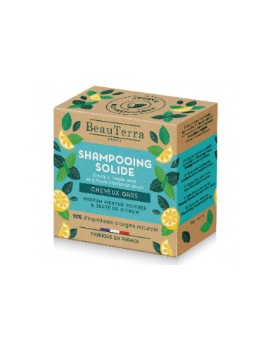 Beau Terra  Champú Sólido Cabello Graso 75g