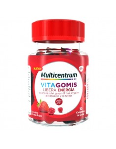 Multicentrum Vitagomis Libera Energía 30 caramelos Frutos Rojos