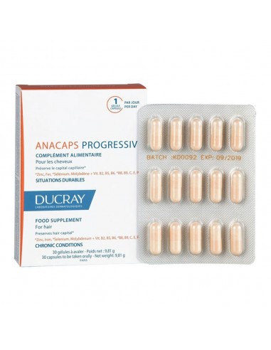 Ducray Anacaps Progressiv 30 cápsulas