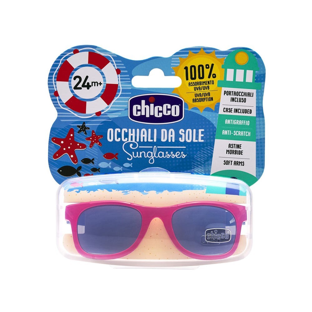 Chicco gafas de sol roja transparente 24 meses