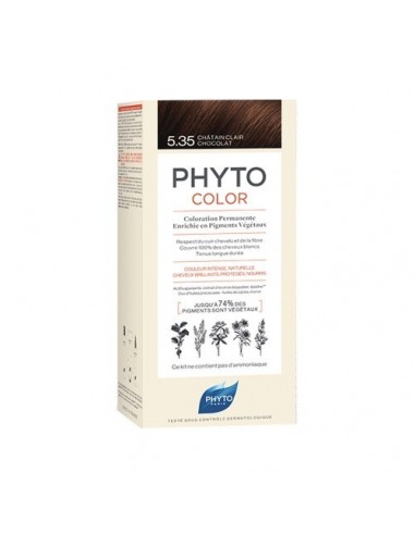 Phyto Phytocolor coloración permanente 5.35 castaño claro chocolate