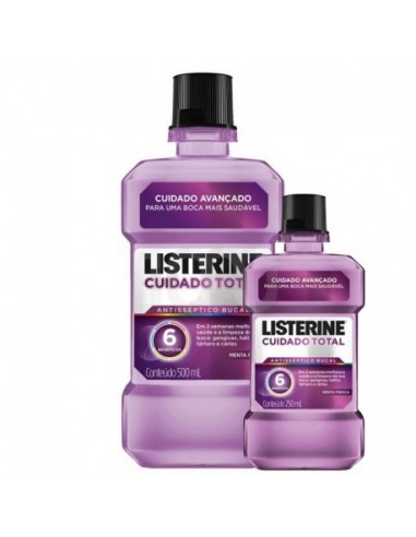 Listerine Cuidado Total Colutorio Bucal 500ml + 250ml Gratis