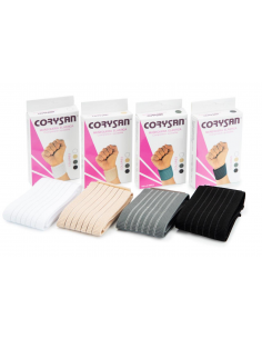 Corysan Muñequera Velcro Blanca