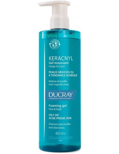 Ducray Kerancyl Gel Limpiador 400 ml