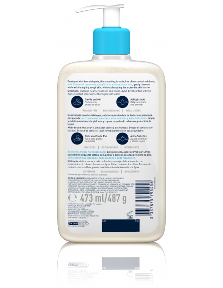 CeraVe SA Limpiador Anti-Rugosidades 473 ml CeraVe SA Limpiador Anti-Rugosidades 473 ml