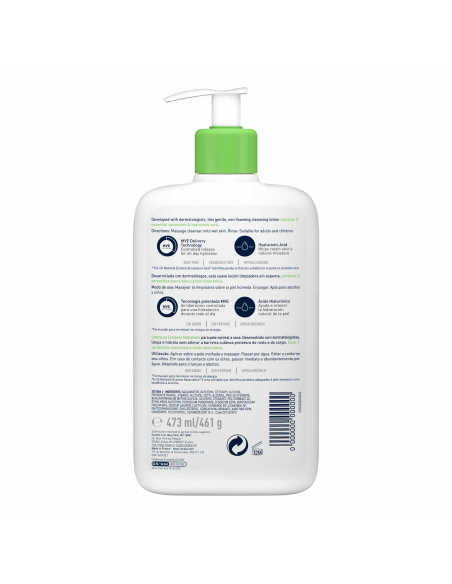 CeraVe Limpiadora Hidratante 473 ml