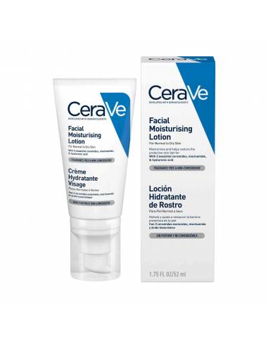 CeraVe loción Hidratante De Rostro Piel Normal 52 ml