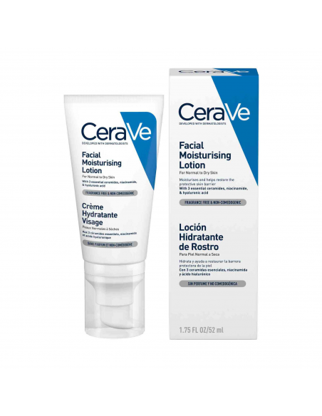 CeraVe loción Hidratante De Rostro Piel Normal 52 ml
