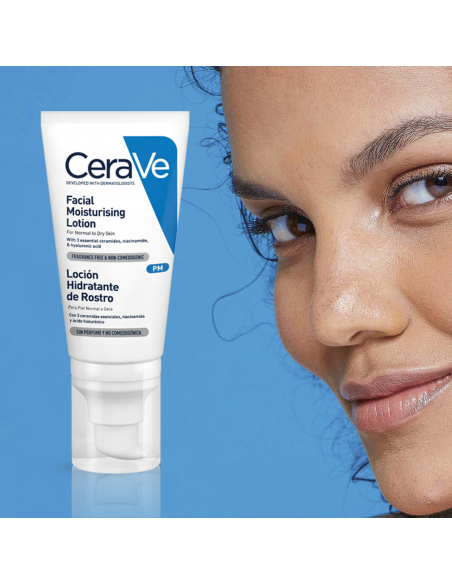 CeraVe loción Hidratante De Rostro Piel Normal 52 ml