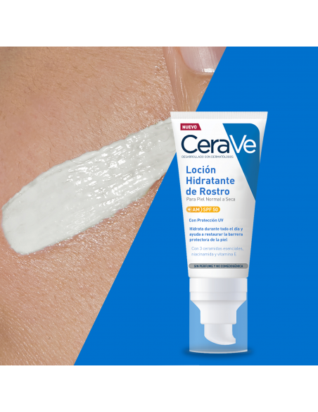CeraVe Loción Hidratante De Rostro SPF 50  50 ml