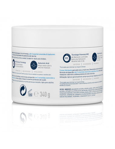 CeraVe Crema hidratante Piel seca 340 ml
