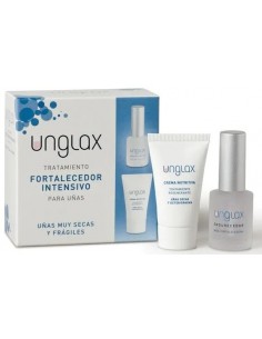 Unglax Tratamiento Fortalecedor Intensivo Uñas Endurecedor Pack 10 ml + 150 ml