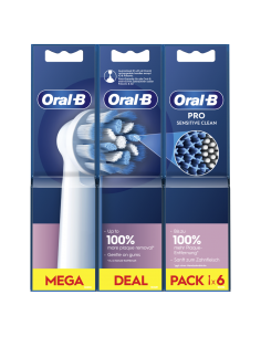 Oral-B Recambio Sensitive Clean Pack 6 unidades