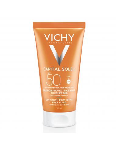 Vichy Capital Soleil Crema Rostro Tacto Seco SPF50 50 ml