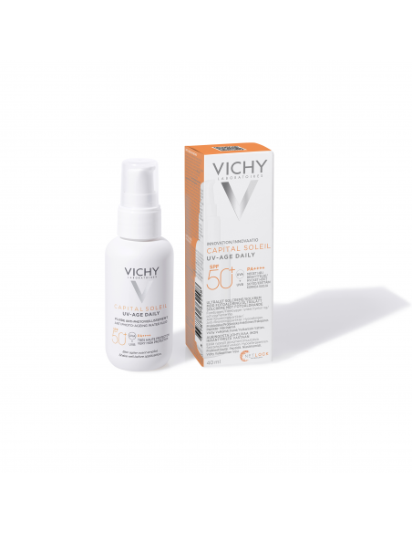 Vichy Capital Soleil UV-AGE Water Fluid Antifotoenvejecimiento SPF50+ 40 ml