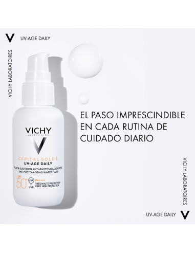 Vichy Capital Soleil UV-AGE Water Fluid Antifotoenvejecimiento SPF50+ 40 ml