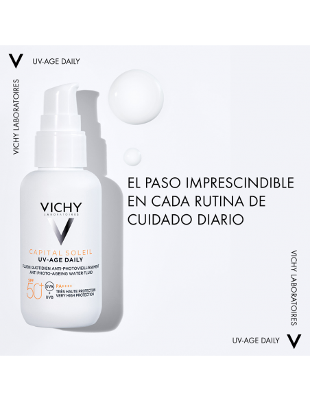 Vichy Capital Soleil UV-AGE Water Fluid Antifotoenvejecimiento SPF50+ 40 ml