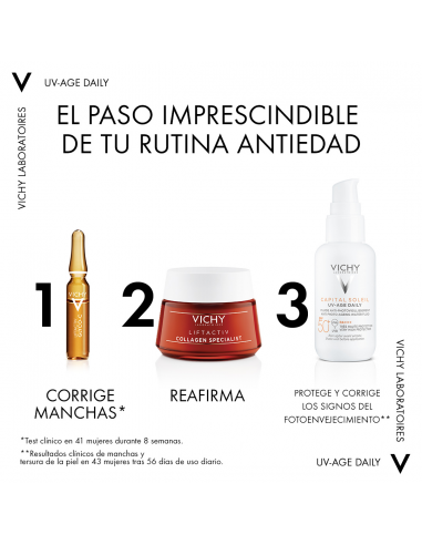 Vichy Capital Soleil UV-AGE Water Fluid Antifotoenvejecimiento SPF50+ 40 ml