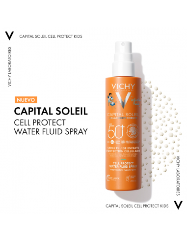 Vichy Capital Soleil Spray Kids Cell Protect Water Fluid  SPF50 200 ml