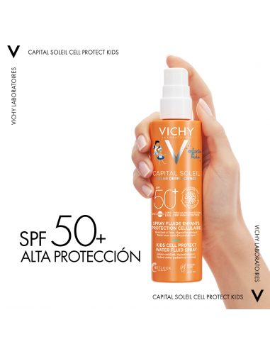 Vichy Capital Soleil Spray Kids Cell Protect Water Fluid  SPF50 200 ml