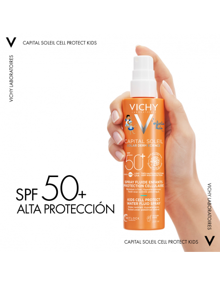 Vichy Capital Soleil Spray Kids Cell Protect Water Fluid  SPF50 200 ml