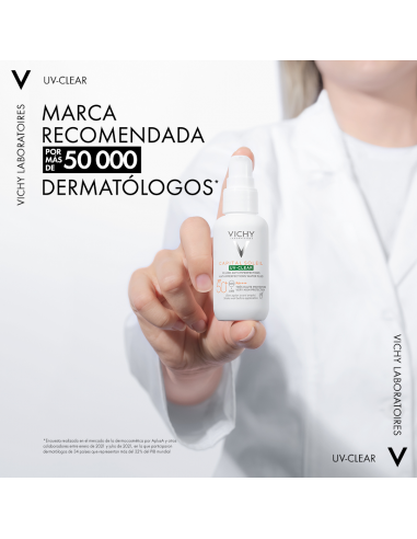 Vichy Capital Soleil UV Clear Fluido Fotoprotector Diario SPF50+ 40 ml