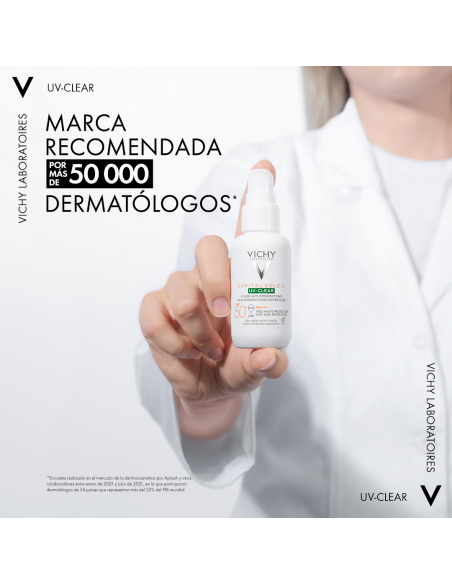 Vichy Capital Soleil UV Clear Fluido Fotoprotector Diario SPF50+ 40 ml