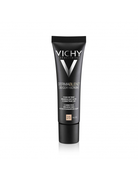 Vichy Dermablend Corrección 3D Fondo de Maquillaje Fluido  Tono 25 Nude
