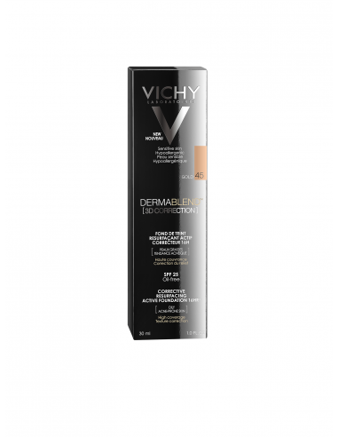 Vichy Dermablend Corrección 3D Fondo de Maquillaje Fluido  Tono 45 Gold
