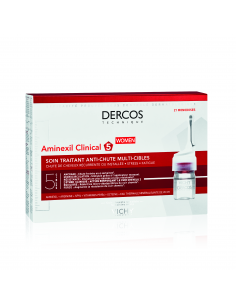 Vichy Dercos Technique Aminexil Clinical 5 Mujer 21 ampollas