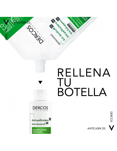 Vichy Dercos Technique Ecorefill Champú Anticaspa DS-Cabello seco 500 ml