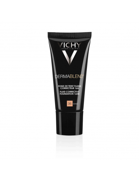 Vichy Dermablend Fondo de Maquillaje Fluido Alta Cobertura 16h Tono 35 Sand