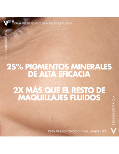 Vichy Dermablend Fondo de Maquillaje Fluido Alta Cobertura 16h Tono 35 Sand