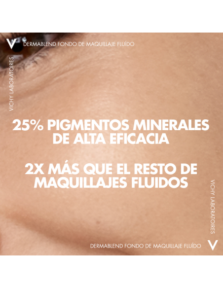 Vichy Dermablend Fondo de Maquillaje Fluido Alta Cobertura 16h Tono 35 Sand