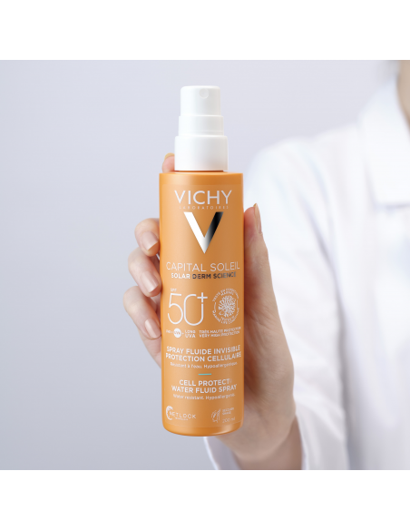Vichy Capital Soleil Spray Cell Protect Water Fluid  SPF50 200 ml