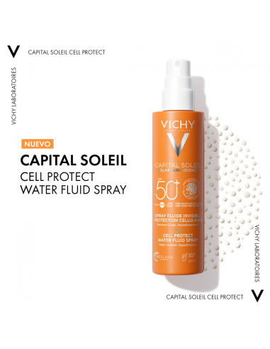 Vichy Capital Soleil Spray Cell Protect Water Fluid  SPF50 200 ml