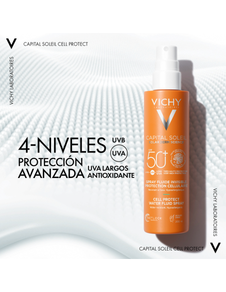 Vichy Capital Soleil Spray Cell Protect Water Fluid  SPF50 200 ml