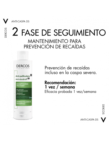 Vichy Dercos Technique Champú Anticaspa Grasa 200 ml