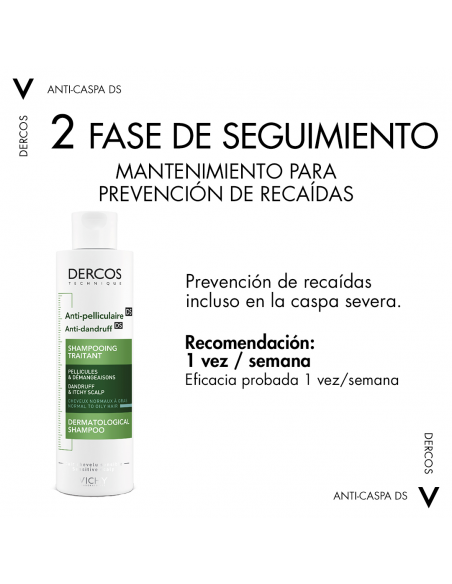 Vichy Dercos Technique Champú Anticaspa Grasa 200 ml