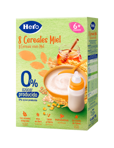 Hero Baby Papilla 8 Cereales y Miel 340 g