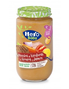Hero Baby Potito Sin Guiso Verduras con Ternera con Jamón 235 g